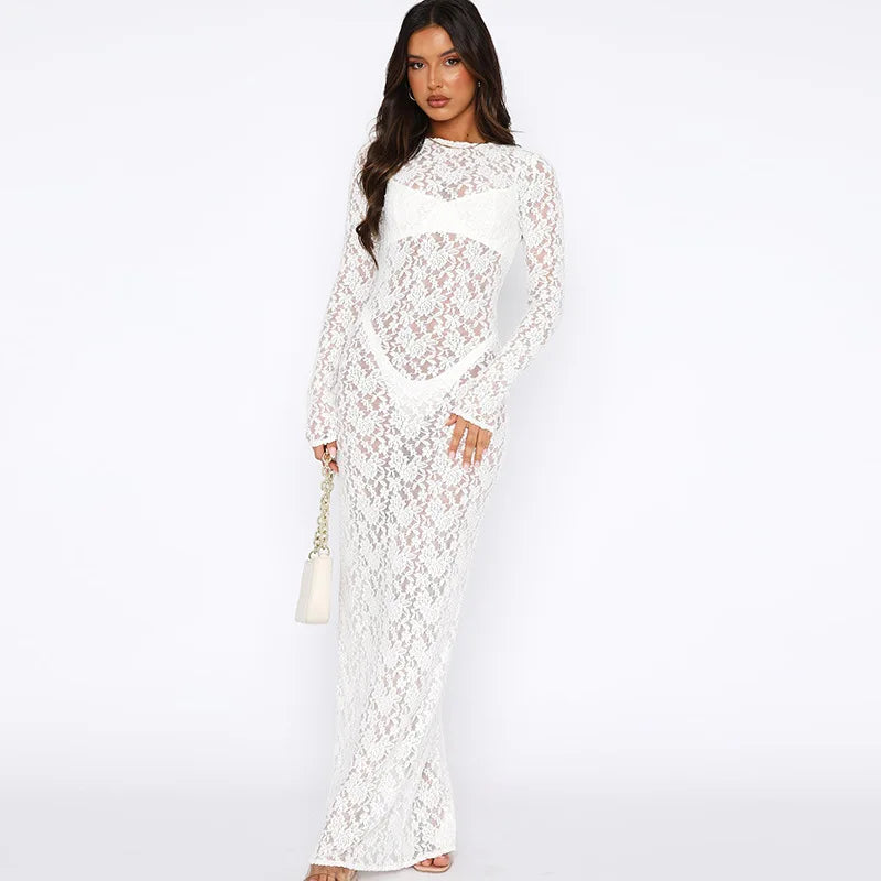 Lace Maxi Jurk Set