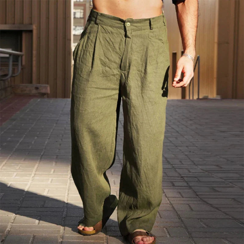 Evron | Wide-Leg Linen Trousers