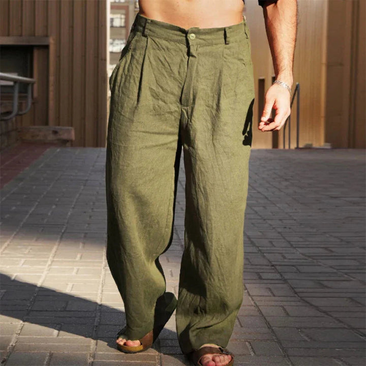 Evron | Wide-Leg Linen Trousers