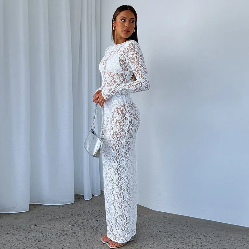 Lace Maxi Jurk Set