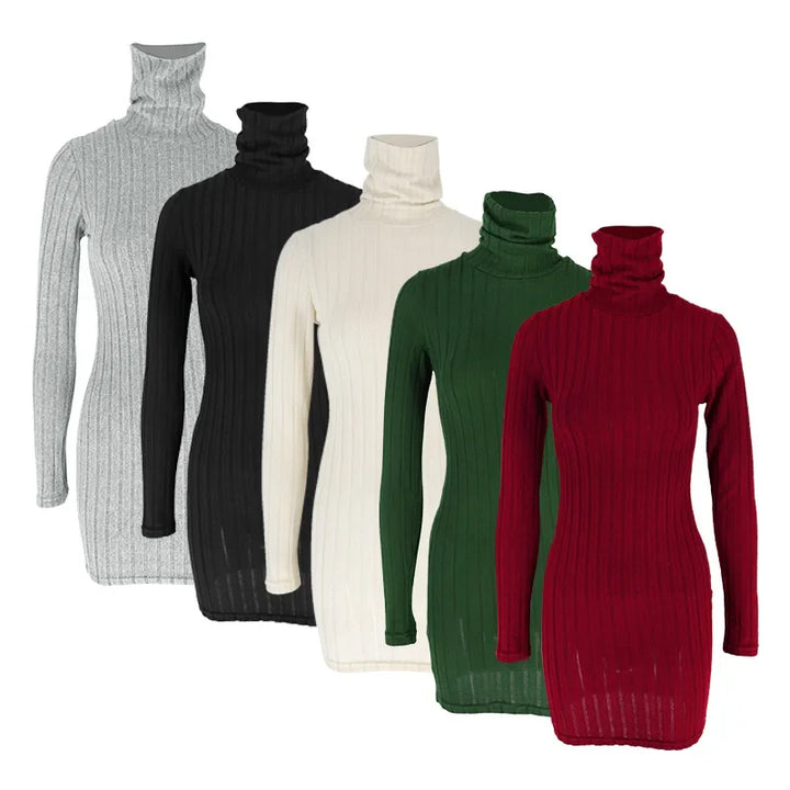 Gebreide elegante jurk