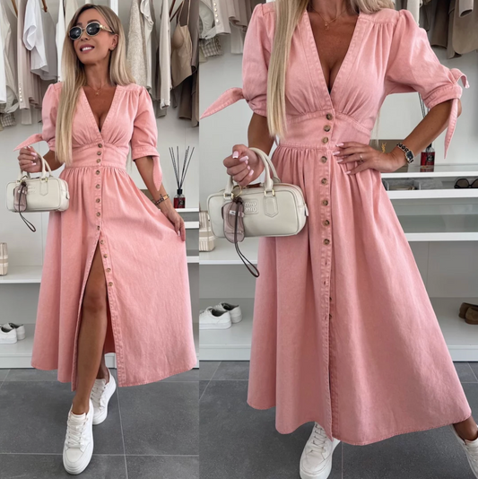 Ivanna | Strålende Denim Kjole