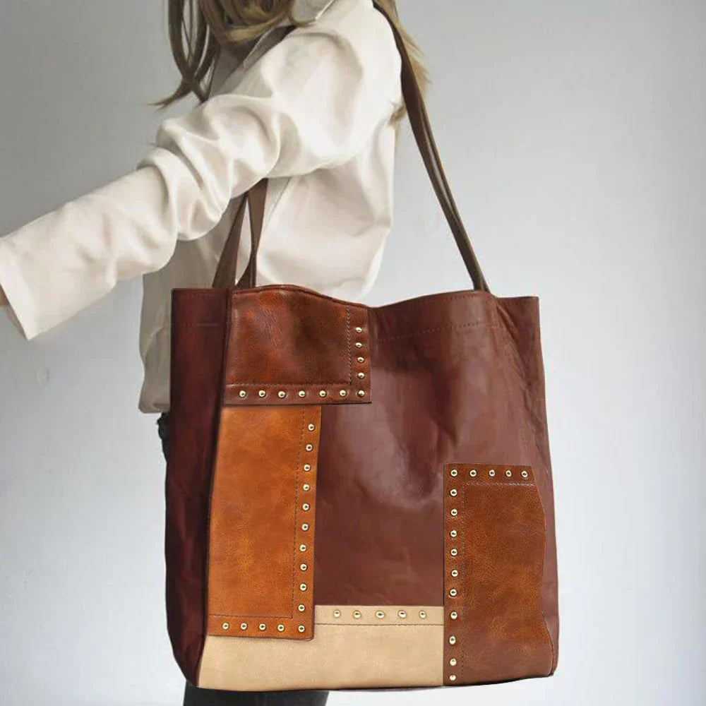 Lena | Vintage Patchwork Leather Bag