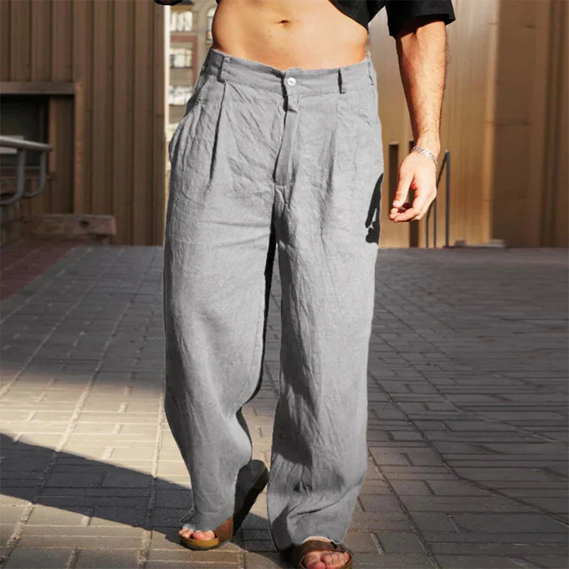 Evron | Wide-Leg Linen Trousers