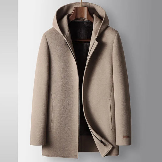 Aurelia Hooded Wool Coat