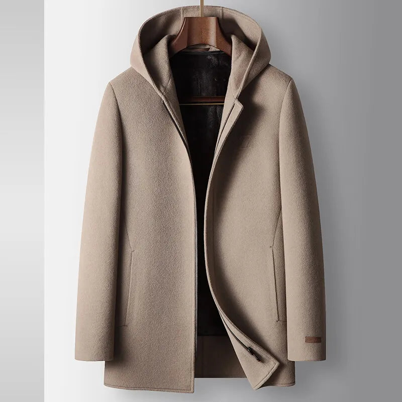 Aurelia Hooded Wool Coat