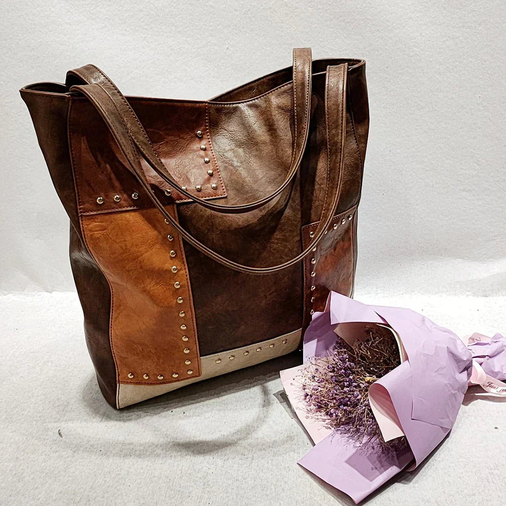 Lena | Vintage Patchwork Leather Bag