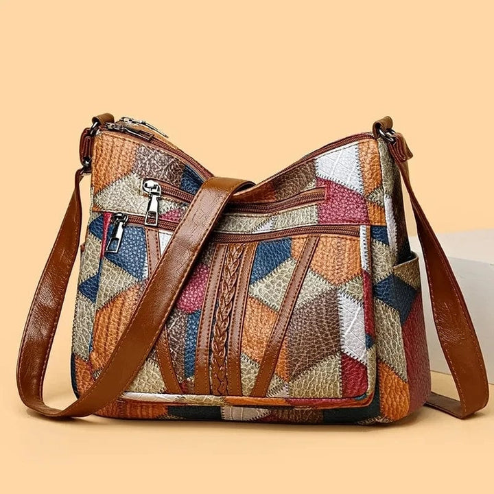 Clara | Mosaic Leather Handbag