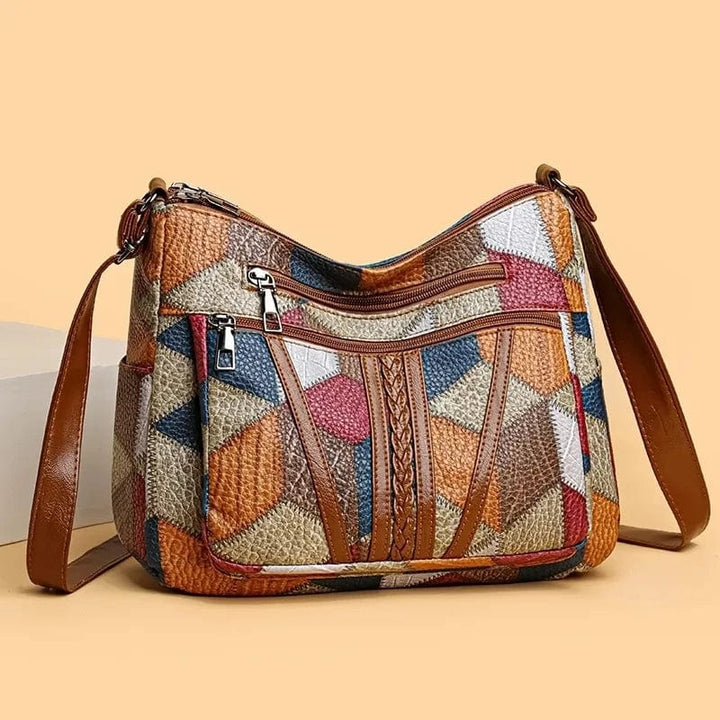 Clara | Mosaic Leather Handbag