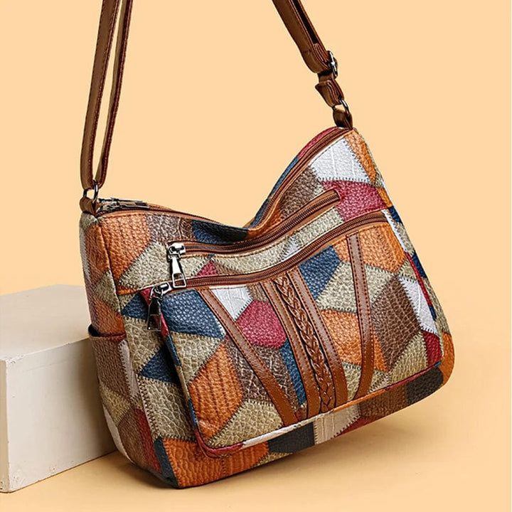 Clara | Mosaic Leather Handbag