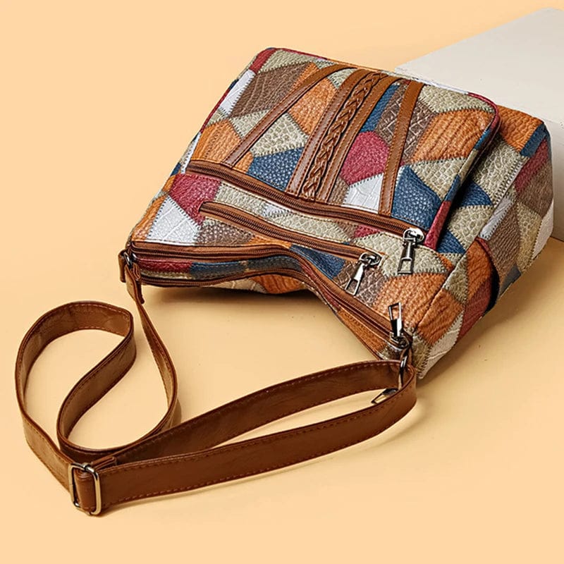 Clara | Mosaic Leather Handbag