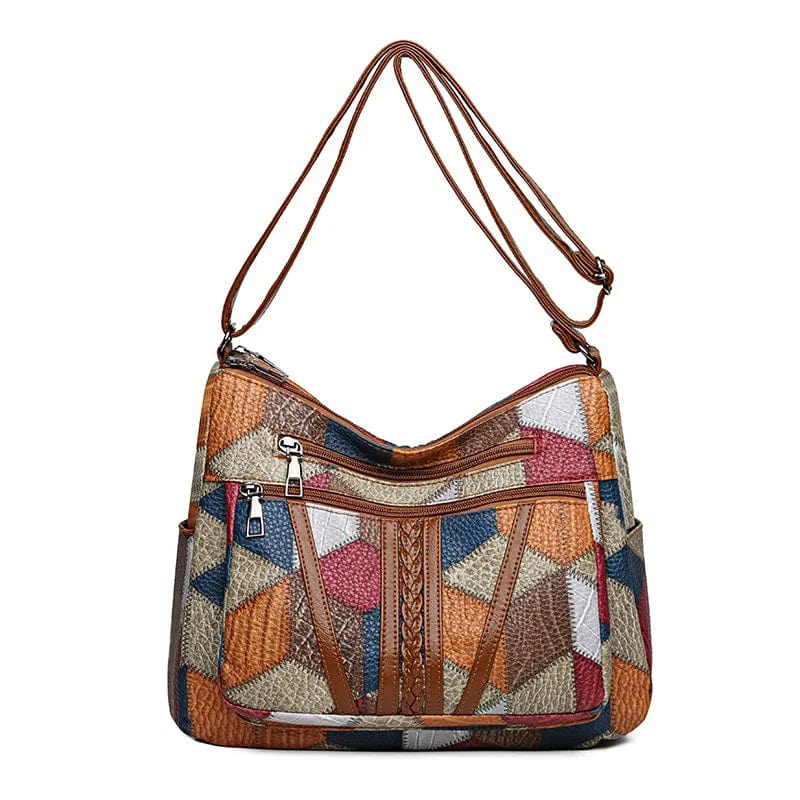 Clara | Mosaic Leather Handbag