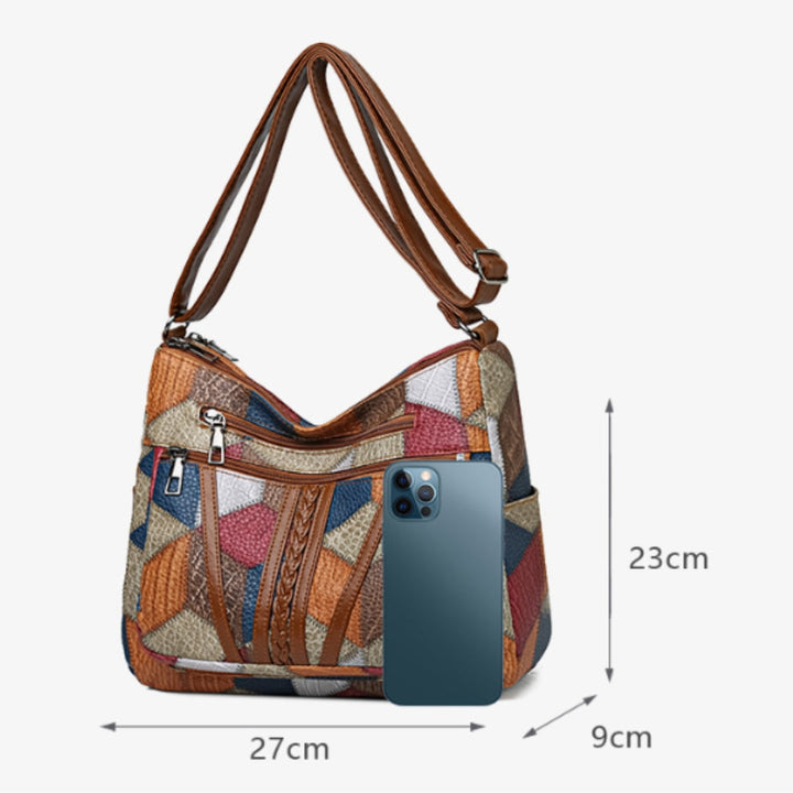 Clara | Mosaic Leather Handbag