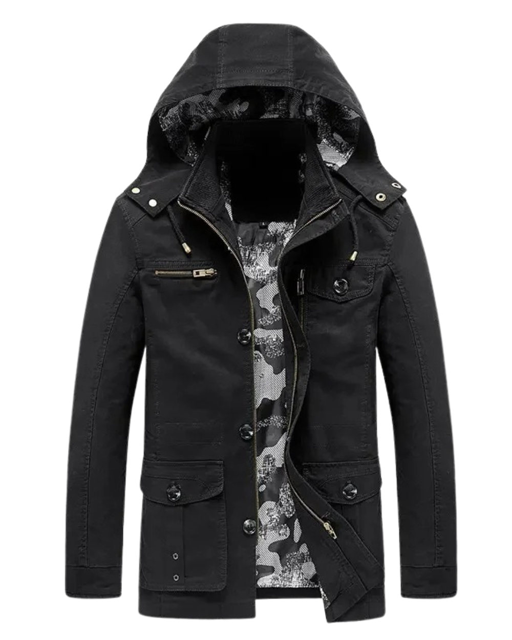 Elegant jacket with multiple pockets