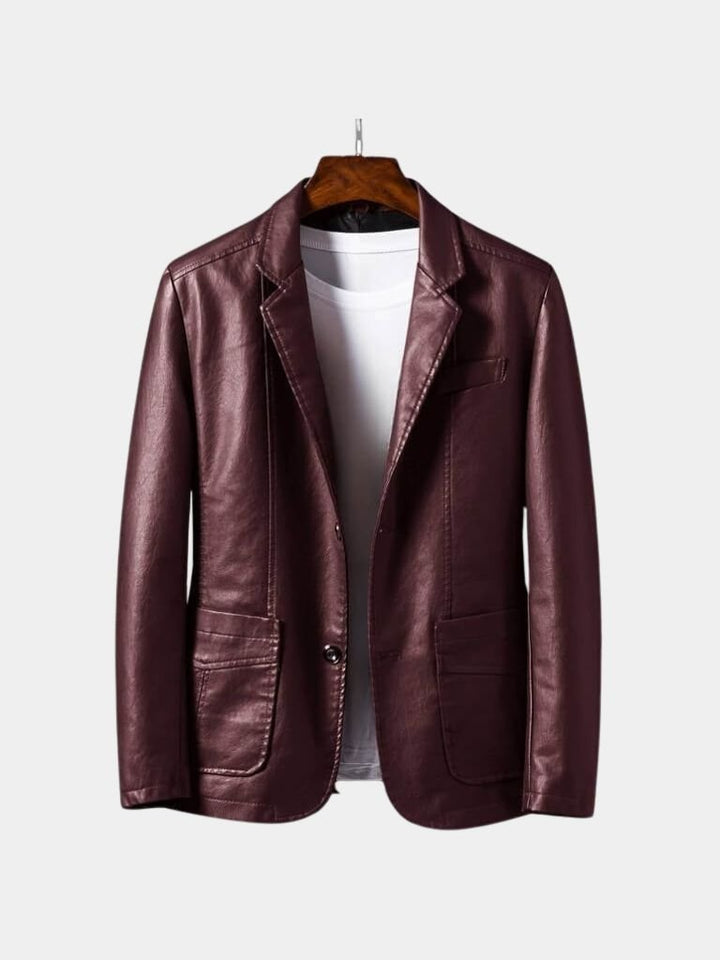 Bold Caramel Leather Jacket