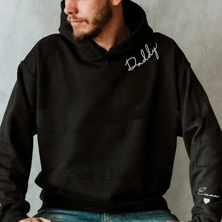 Embrace Hoodie | Customisable with names on the sleeve