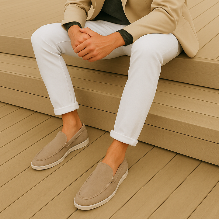 Santoni | Elegant Suède Loafers