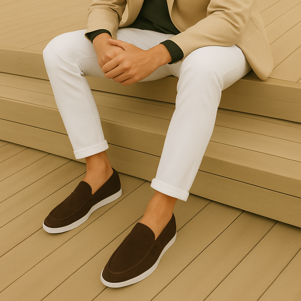 Santoni | Elegant Suède Loafers