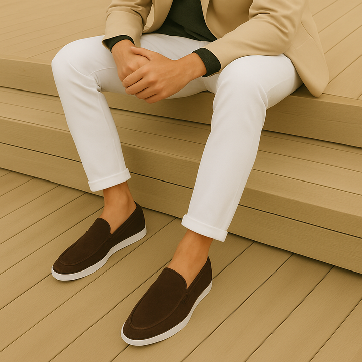 Santoni | Elegant Suède Loafers