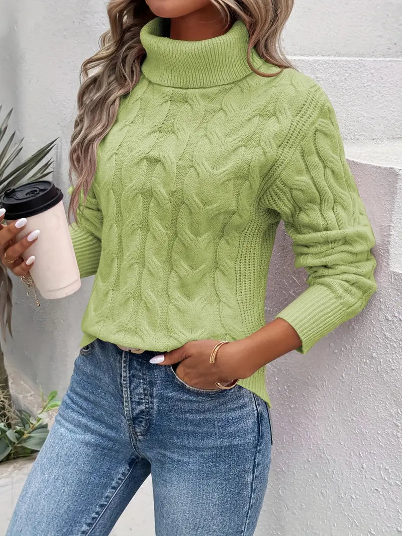 Clemence | Twisted Turtleneck Jumper