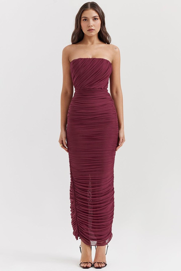 AMARIS - Maxi Dress in Mesh
