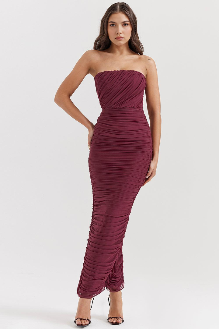 AMARIS - Maxi Dress in Mesh