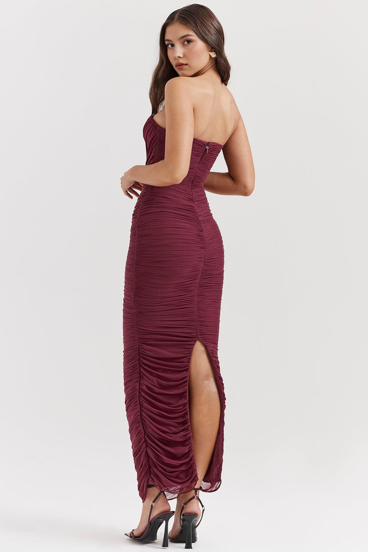 AMARIS - Maxi Dress in Mesh
