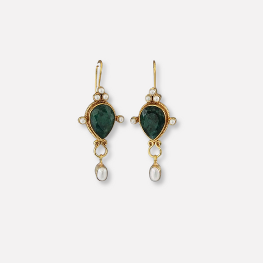 Gaby | Vintage Earrings with Pearl