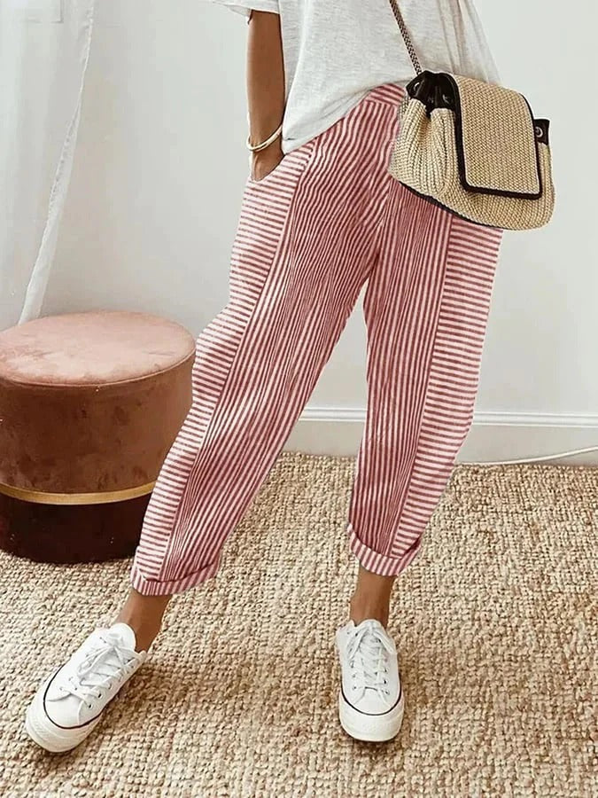 Nola | Striped Trousers