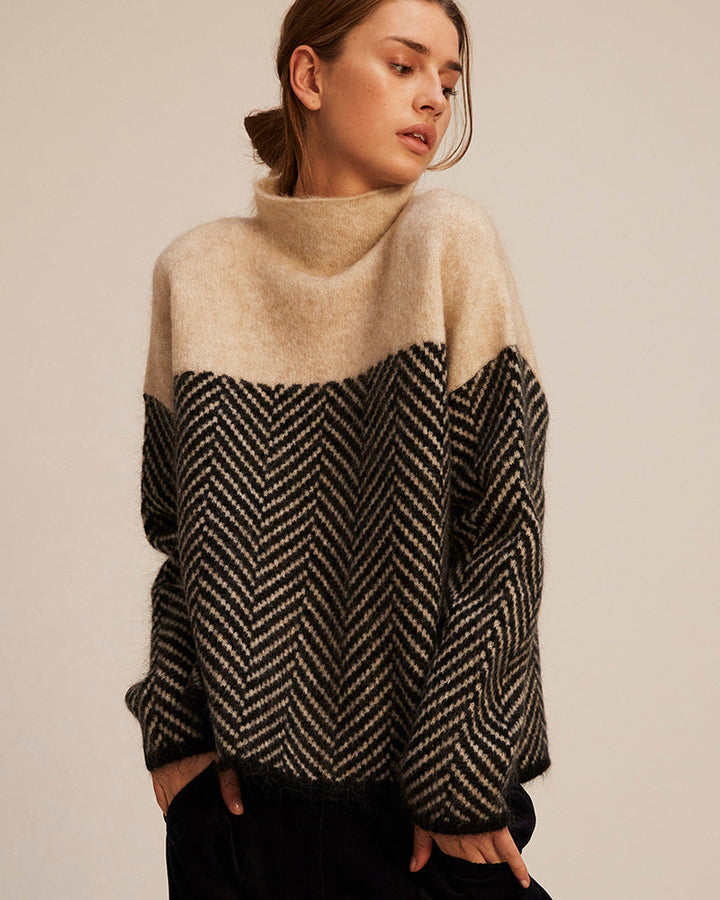 Alice - Cotton Roll Neck Jumper