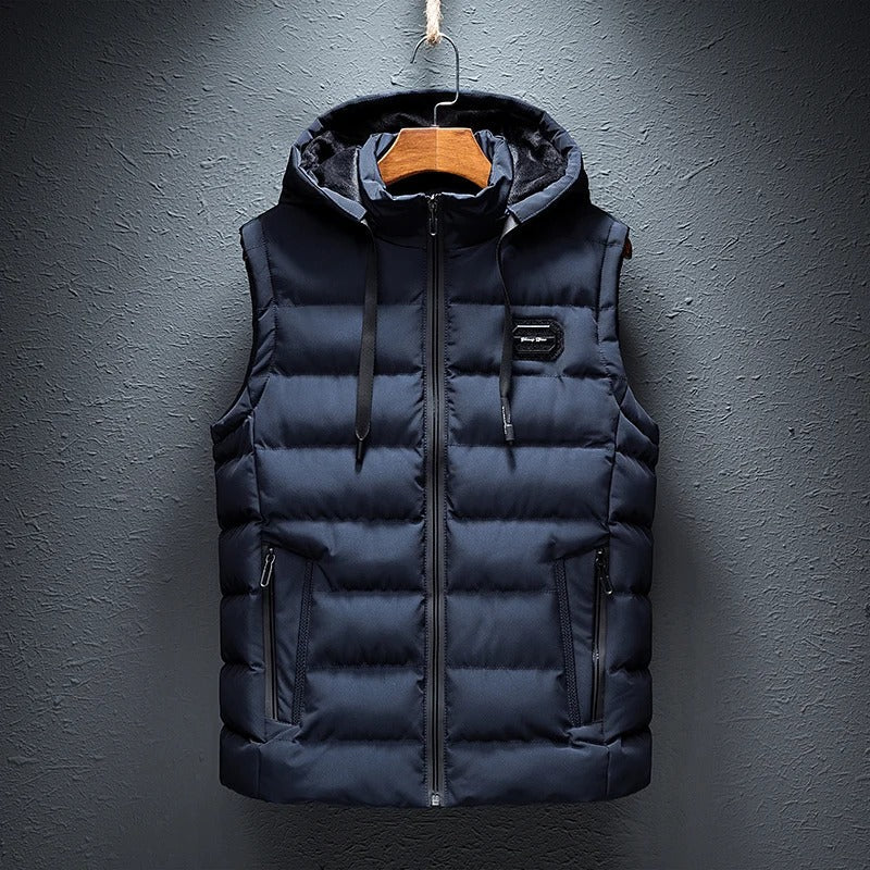 Evan – Fleece-Lined Hooded Vest